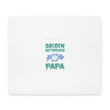 golden retriever hunde papa - Mousepad (Querformat) - Weiß - Vorne