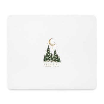 Himmlischer Winterwald - Mousepad (Querformat) - Weiß - Vorne