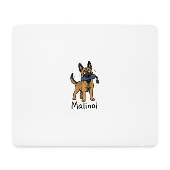 Malinoi Malinois Welpe - Mousepad (Querformat) - Weiß - Vorne