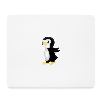 pingu de course - Tapis de souris (format paysage) - blanc - Devant