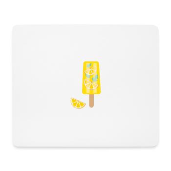 Zitronen Wassereis am Stiel - Mousepad (Querformat) - Weiß - Vorne