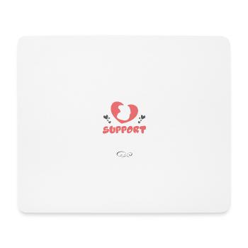 Braut Support 2023 Hochzeit Herz - Mousepad (Querformat) - Weiß - Vorne
