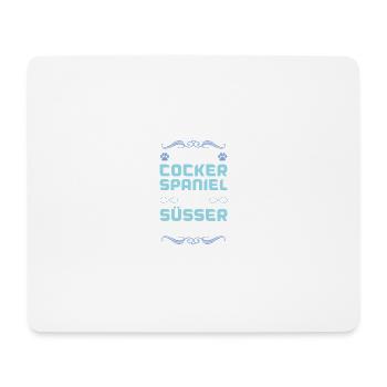 cocker spaniel hund spruch - Mousepad (Querformat) - Weiß - Vorne