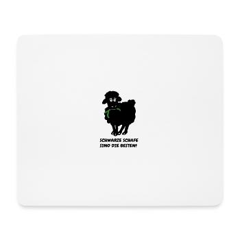 schwarzes schaf - Mousepad (Querformat) - Weiß - Vorne
