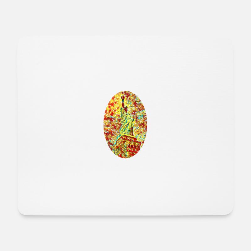 Statue de la liberté - Tapis de souris (format paysage) - blanc