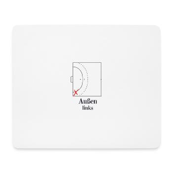 Handball - Außen - Mousepad (Querformat) - Weiß - Vorne