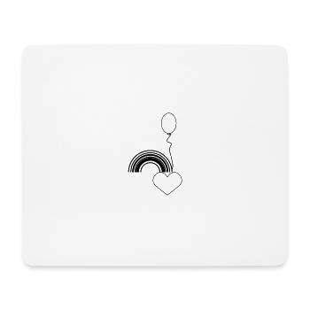 Die Reise mit dem Luftballon - Mousepad (Querformat) - Weiß - Vorne