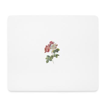 Mosaic flower - Mouse Pad (horizontal) - white - Front