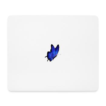 Butterfly blue - Mouse Pad (horizontal) - white - Front