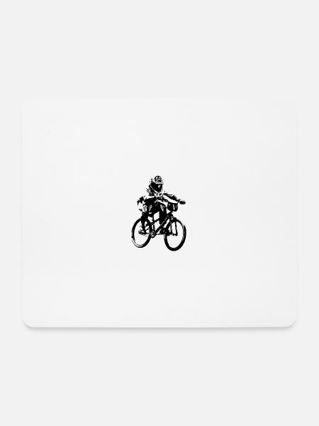 Cruiser BMX RAD - Mousepad (Querformat) - Weiß