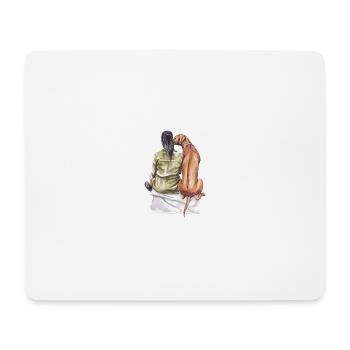 Immer an meiner Seite - Mousepad (Querformat) - Weiß - Vorne