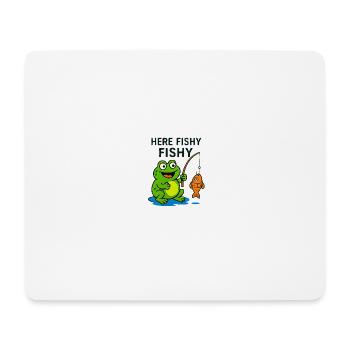 Freundlicher Fisch, Affe und Frosch - Mousepad (Querformat) - Weiß - Vorne