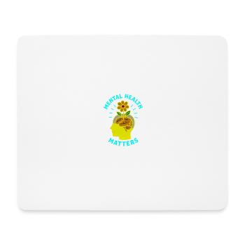 Blume für psychische Gesundheit - Mousepad (Querformat) - Weiß - Vorne