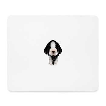 Welpen Gesicht - Mousepad (Querformat) - Weiß - Vorne