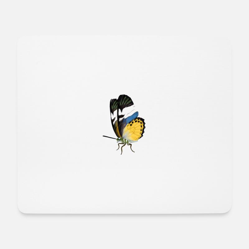 butterfly Illustration - Mouse Pad (horizontal) - white