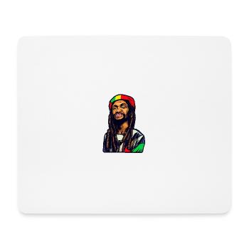 Mr Rasta - Mousepad (Querformat) - Weiß - Vorne