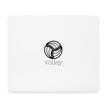 V for volley - Mouse Pad (horizontal) - white - Front