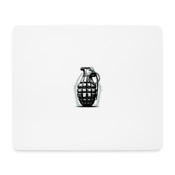 Explosive Charge: Hand Grenade - Mouse Pad (horizontal) - white - Front