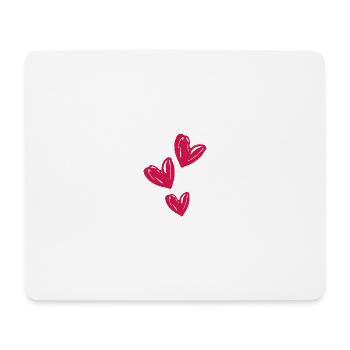 Hearts Love Symbol - Mouse Pad (horizontal) - white - Front
