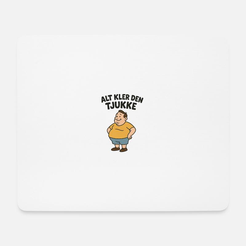 Tout convient au gros - Tapis de souris (format paysage) - blanc