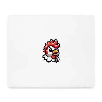 Huhn Kopf Comic - Mousepad (Querformat) - Weiß - Vorne