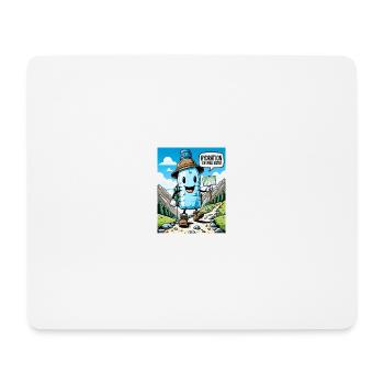 Hydration is a Uphill Battle - Mousepad (Querformat) - Weiß - Vorne