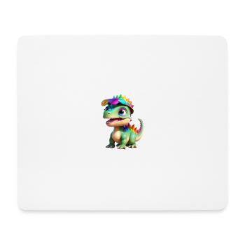 Dinosaur - Mouse Pad (horizontal) - white - Front