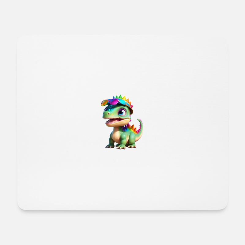 Dinosaurier - Mousepad (Querformat) - Weiß