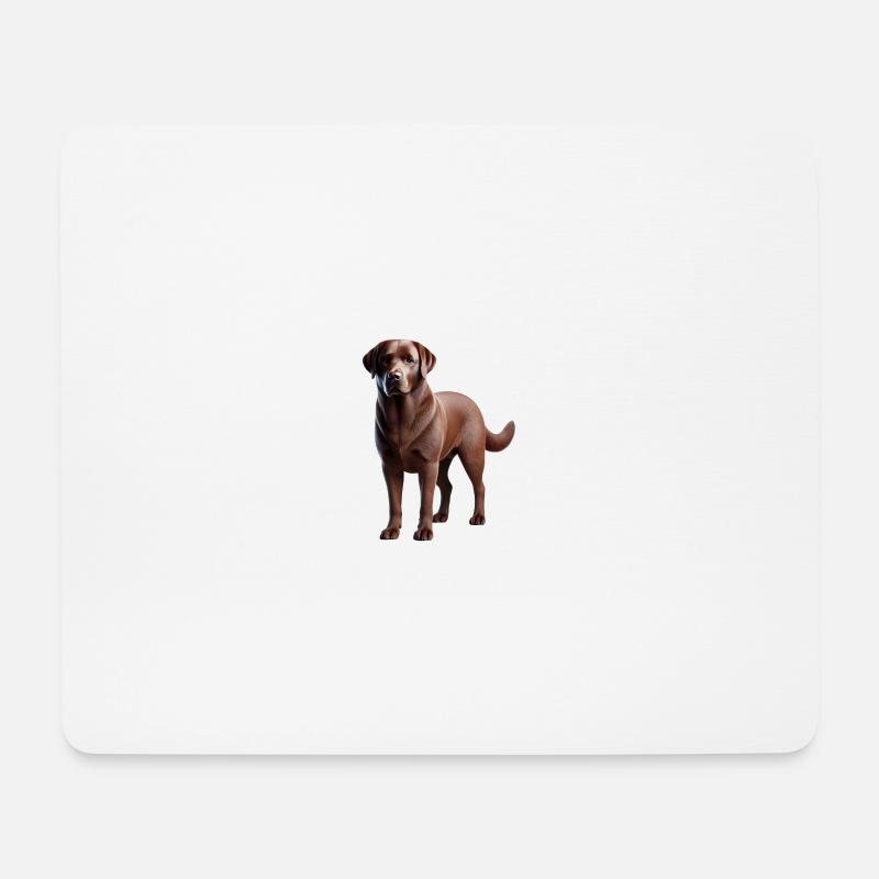 Labrador Hund - Mousepad (Querformat) - Weiß