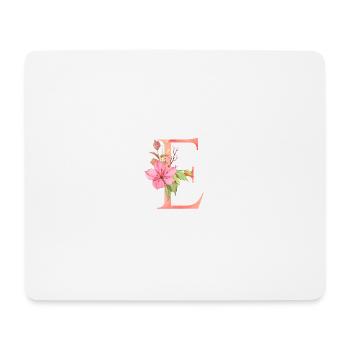 Letter E - Mouse Pad (horizontal) - white - Front