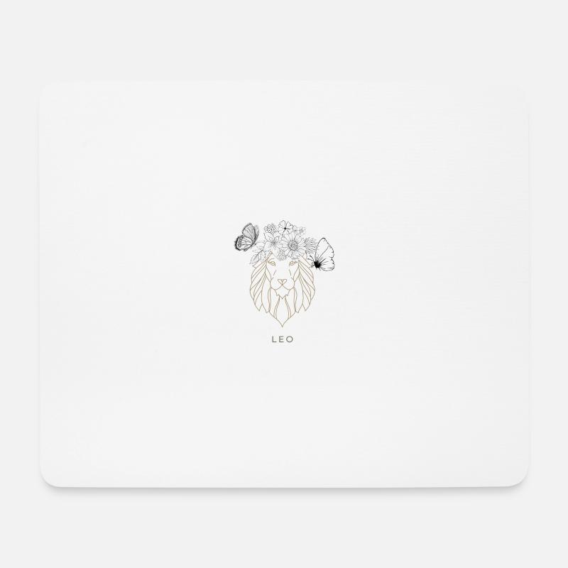 LEO - Mousepad (Querformat) - Weiß