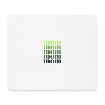 mom grün - Mousepad (Querformat) - Weiß - Vorne