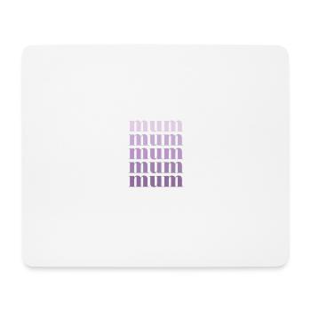mum lila - Mousepad (Querformat) - Weiß - Vorne