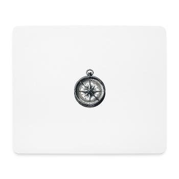 Vintage Compass: Northward with Style - Mouse Pad (horizontal) - white - Front