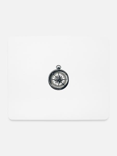 Vintage Compass: Northward with Style - Mouse Pad (horizontal) - white