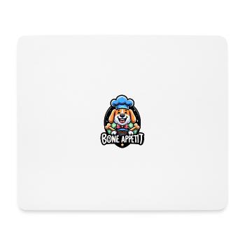 Appétit osseux - Tapis de souris (format paysage) - blanc - Devant