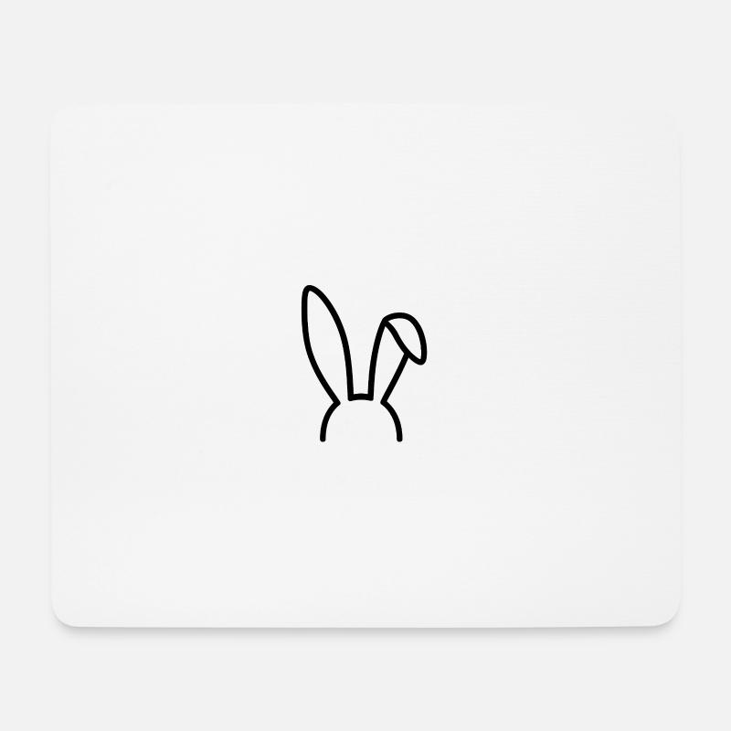 Bad Bunny Design - Mousepad (Querformat) - Weiß
