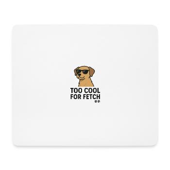 Cooler Hund mit Sonnenbrille - Mousepad (Querformat) - Weiß - Vorne
