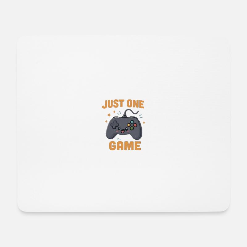 Just One Game – Cute Kawaii Controller - Mouse Pad (horizontal) - white