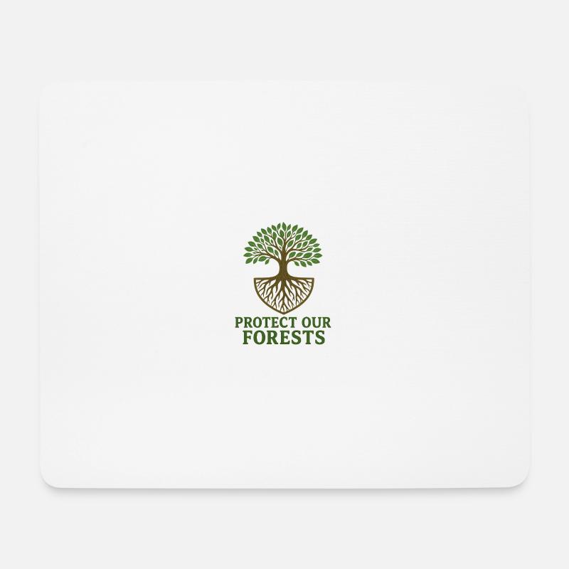Baum des Lebens Umweltbewusstes Design - Mousepad (Querformat) - Weiß