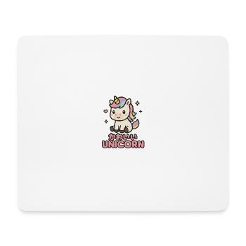 Licorne Pastel Kawaii - Tapis de souris (format paysage) - blanc - Devant