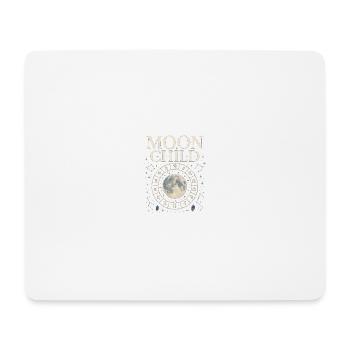 Moon Child – Mystic Spiritual Shirt with Mon - Mouse Pad (horizontal) - white - Front