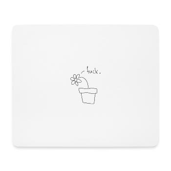 fucked flower - for nature loving plant moms - Mousepad (Querformat) - Weiß - Vorne