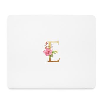 Letter E - Mouse Pad (horizontal) - white - Front