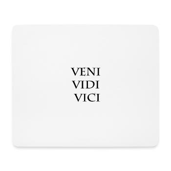 Veni Vidi Vici – Lateinischer Sieg Zitat Typografie - Mousepad (Querformat) - Weiß - Vorne