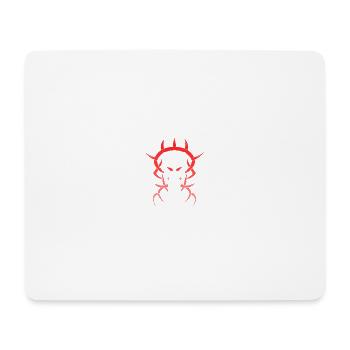 Rote figur - Mousepad (Querformat) - Weiß - Vorne