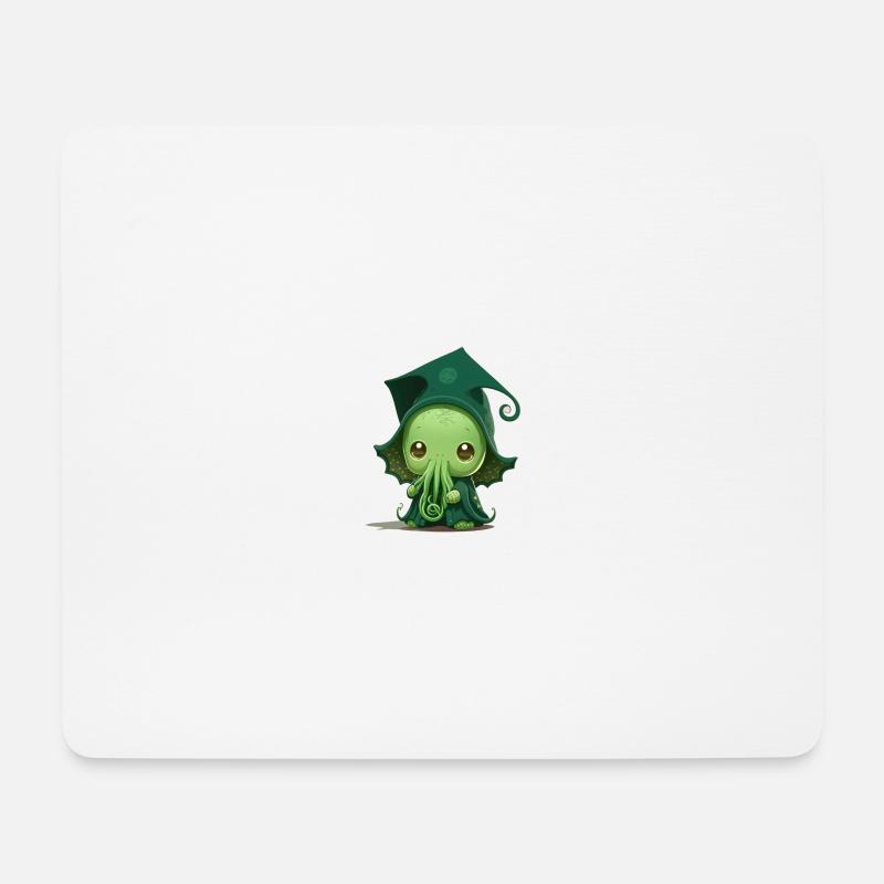 Ein süßer Baby-Cthulhu - Mousepad (Querformat) - Weiß