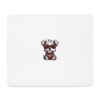 Amoureux des chiens - Tapis de souris (format paysage) - blanc - Devant