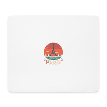 Cercle du coucher de soleil à Paris - Tapis de souris (format paysage) - blanc - Devant