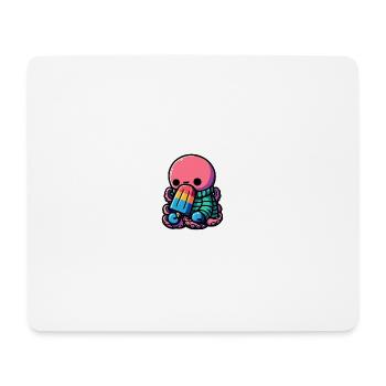 Popsicle octopus - Mousepad (Querformat) - Weiß - Vorne
